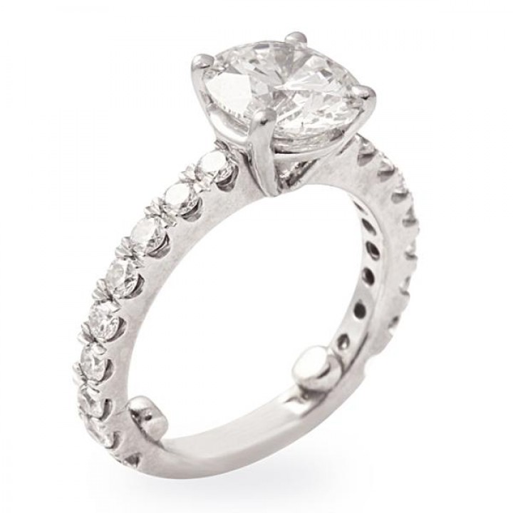 2.00 ct Round Diamond Platinum Engagement Ring
