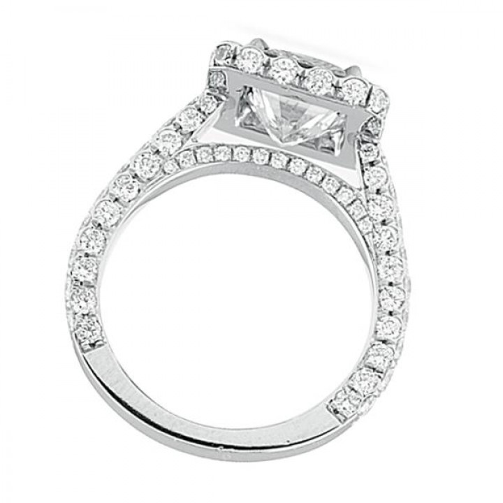 2.00 ct Radiant Cut Diamond Platinum Engagement Ring