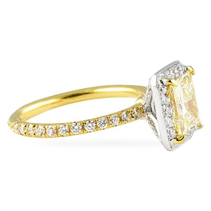 1.51 carat Princess Cut Engagement Ring