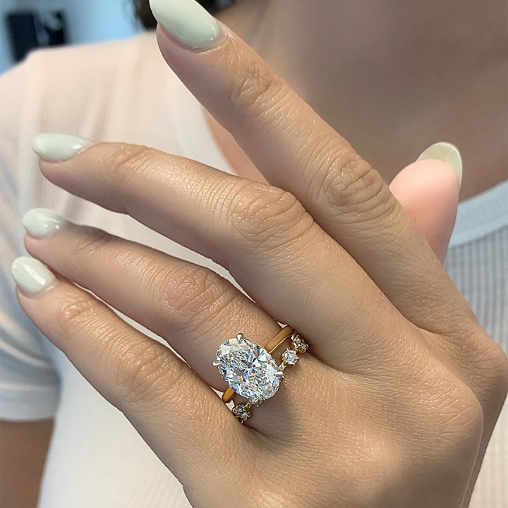 2 Carat | IGI Certified Oval Shape Lab Grown Diamond Engagement Ring For  Women | 14K Rose Gold | Lab Created Arya Double Halo Diamond Engagement Ring  | FG-VS1-VS2 Quality - Walmart.com