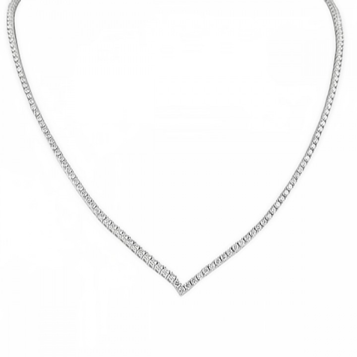 Dainty Diamond Solitaire Pendant Necklace | Caitlyn Minimalist