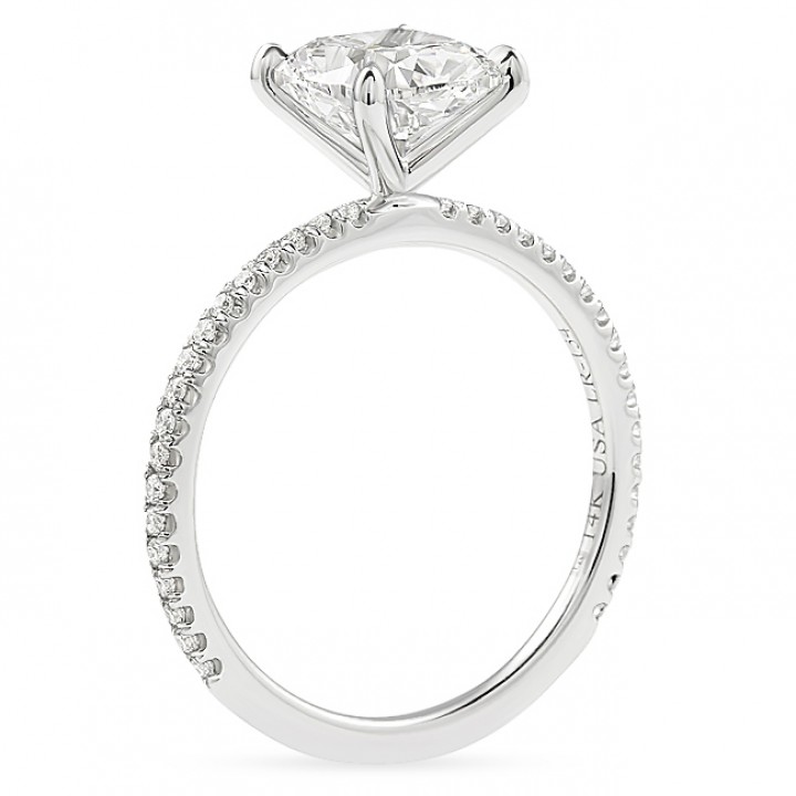 1.72ct Cushion Cut Lab Diamond Engagement Ring top