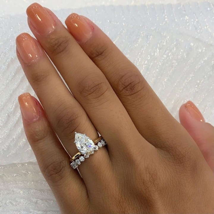 Coast | 18K Rose Gold pavé halo style engagement ring | Taylor & Hart