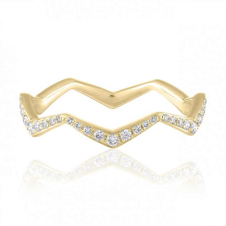 Zig-Zag Stackable Ring yg
