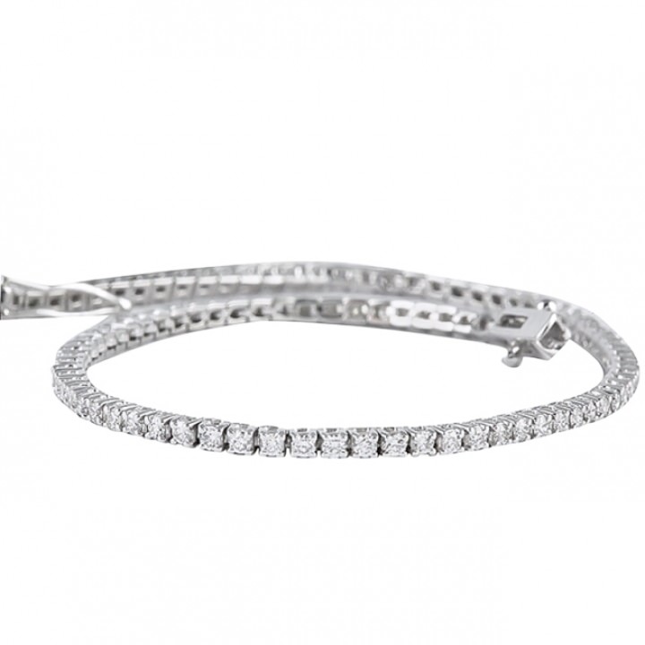 1.19 carat Diamond White Gold Tennis Bracelet