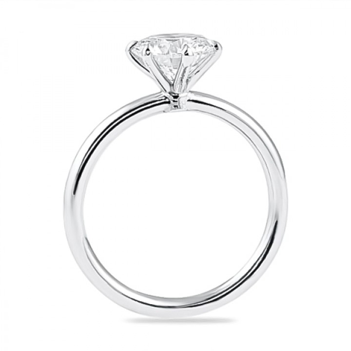 1.50ct Round Diamond Platinum Six-Prong Engagement Ring angle
