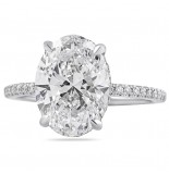 3.64 carat Oval Lab Diamond Signature Wrap Engagement Ring