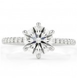 1.05 carat Round Lab Grown Diamond Engagement Ring