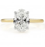 1.78 carat Oval Lab Diamond Solitaire Engagement Ring