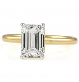 1.84 carat Emerald Cut Lab Diamond Invisible Gallery™ Ring