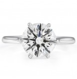 2.36 carat Round Lab Diamond Solitaire Engagement Ring