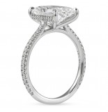 3.38 carat Lab Radiant Cut Diamond Engagement Ring