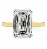 5.01 carat Hybrid Step-Cut Invisible Gallery™ Engagement Ring