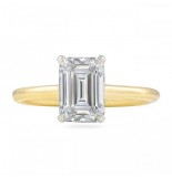 1.70 carat Emerald Cut Diamond Two-Tone Invisible Gallery™ Ring