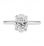 1.56 carat Oval Diamond Solitaire Engagement Ring