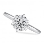 1.50 carat Round Diamond Platinum Six-Prong Engagement Ring