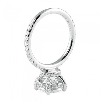 2.35 ct Round Diamond Platinum Engagement Ring