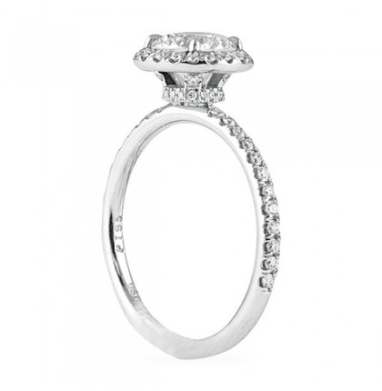 0.90 ct Round Diamond Platinum Engagement Ring