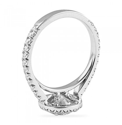 1.58 ct Round Diamond Platinum Engagement Ring