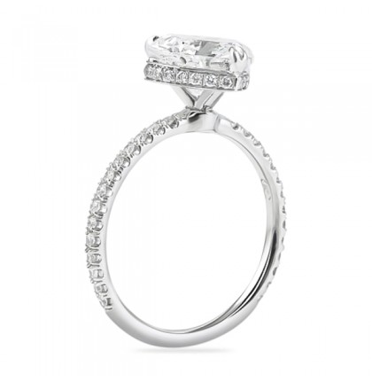 2.00ct Heart Shape Diamond Signature Wrap Engagement Ring top