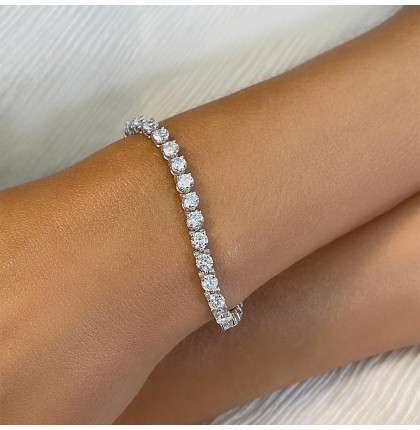 6.8 carat Lab-Grown Diamond Tennis Bracelet