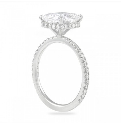 3 carat cushion cut diamond engagement ring
