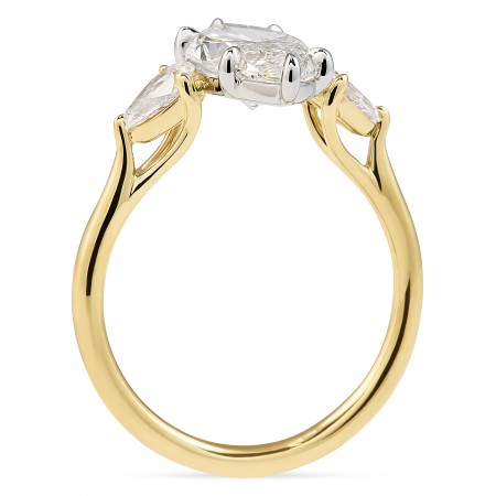 2.01 carat Marquise Diamond Three-Stone Ring flat
