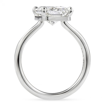 3.09 carat Radiant Cut Lab Diamond Invisible Gallery™ Ring flat