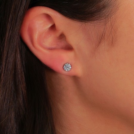 Round Cluster Earrings