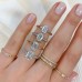1.35ct Emerald Cut Diamond Invisible Gallery™ Rose Gold Ring lifestyle