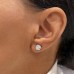 2.41 carat TW Lab-Grown Diamond Studs lifestyle ear