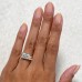 2.77 carat Radiant Cut Lab Diamond Bezel Set Ring lifestyle