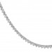 2.60 carat TW Three-Prong Round Diamond Tennis Necklace closeup