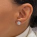 5 carat TW Lab-Grown Diamond GIA Graded Studs lifestyle ear