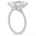 5 carat Radiant Cut Diamond Solitaire Engagement Ring profile