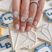 2 carat Oval Diamond Double-Edge Halo Cathedral Engagement Ring lifestyle cookies