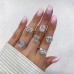 2.77 carat Radiant Cut Lab Diamond Bezel Set Ring lifestyle