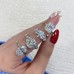 3 carat Cushion Cut Diamond Signature Wrap Solitaire Ring livestyle