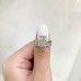 2.71 carat Radiant Cut Lab Diamond Two-Tone Solitaire Ring lifestyle