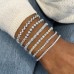 4 carat Lab-Grown Diamond Bezel Set Tennis Bracelet lifestyle stack