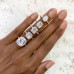3.02 carat Antique Cushion Lab Diamond Solitaire Engagement Ring lifestyle