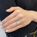 1.72ct Round Diamond In Cushion Halo Engagement Ring lifestyle