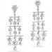 Diamond 18K White Gold Chandelier Earrings