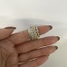 5.13 carat Antique Cushion Lab Diamond Eternity Band lifestyle finger