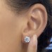 4.6 Carat TW Lab-Grown Diamond Studs lifestyle