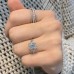 1.68ct Lab Grown Radiant Cut Diamond Three-Stone Engagement Ring lifestyle