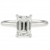 1.76ct Emerald Cut Lab Diamond Engagement Ring top