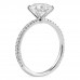 1.90 carat Round Lab Diamond 6-Prong Engagement Ring Profile