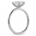1.74 carat Pear Shape Lab Diamond Solitaire Engagement Ring upright