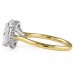 5.15 carat Round Cut Lab Diamond Solitaire Engagement Ring profile